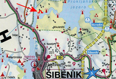 Mapa s jeskyni Mapa s jeskyni