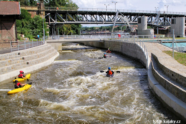 Horní část nového kanálu Horní část nového kanálu