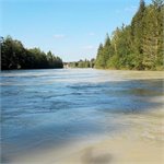 Isar u města Icking za 300 m3/s