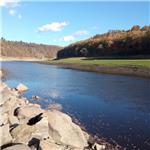 Otava během snížené hladiny v přehradě 11/2025