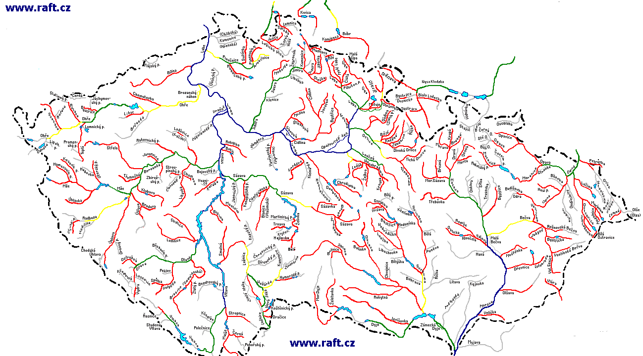 mapa CR