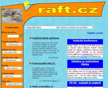 raft.cz v roce 2002 raft.cz v roce 2002