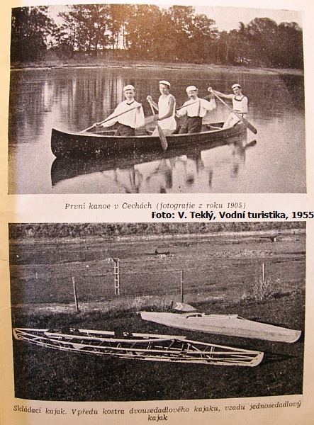 Foto z knihy:V.Teklý, Vodní turistika,1955 Foto z knihy:V.Teklý, Vodní turistika,1955