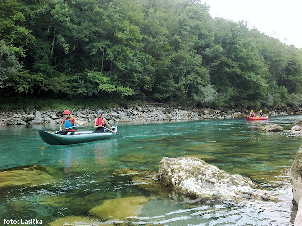 Drina bez vody z přehrady Drina bez vody z přehrady